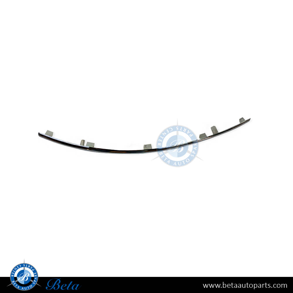 Left Side Front Bumper Chrome Moulding Avantgarde / Elengance for Mercedes E-Class W212 2014-2016 models, Part Number 2128852921