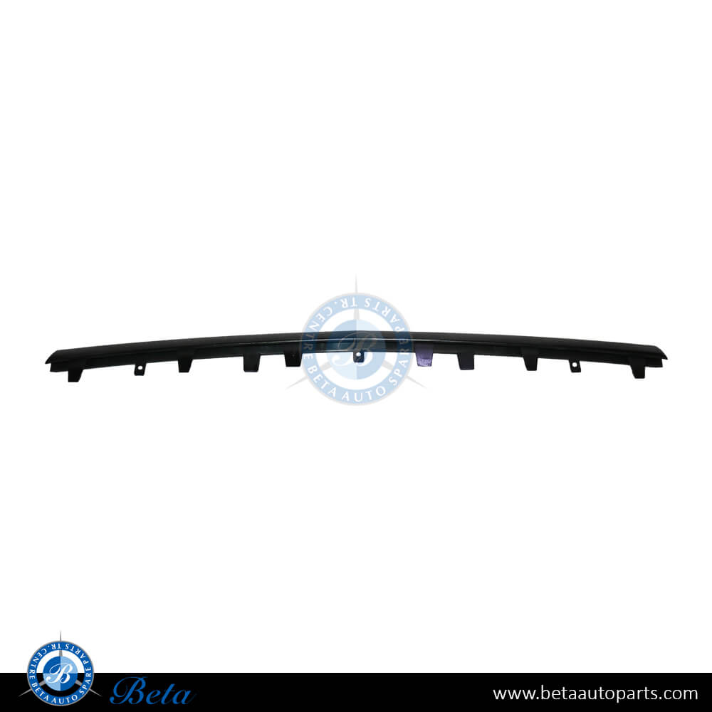 Front Bumper Lower Moulding AMG E63 Black (Center) for Mercedes E-Class 2014-2016 models, Part Number 2128854274
