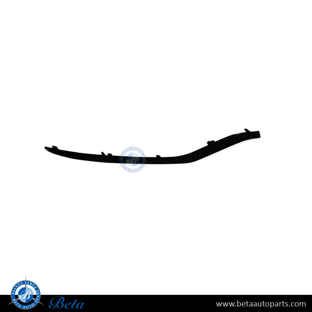 Left Side Front Bumper Lower Moulding AMG E63 - Black for Mercedes E-Class W212 2014-2016 models, Part Number 2128854374