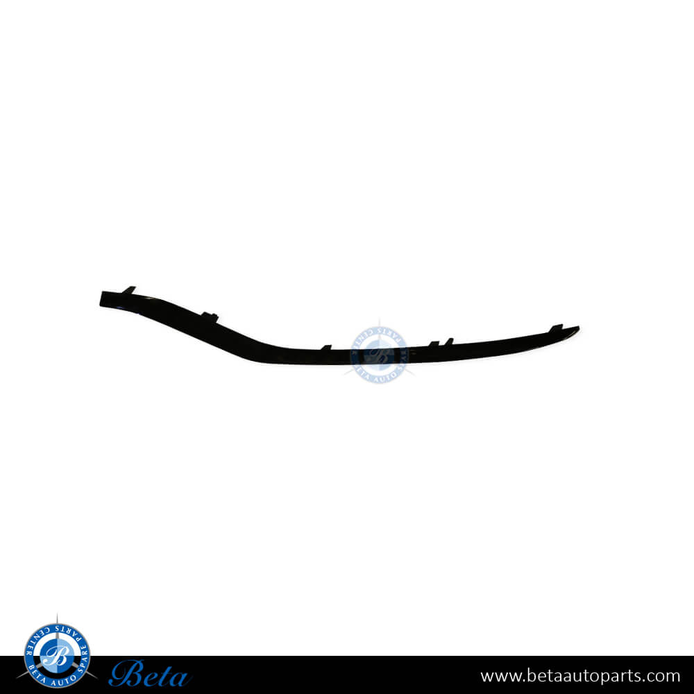 Right Side Front Bumper Lower Moulding AMG E63 - Black for Mercedes E-Class W212 2014-2016 models, Part Number 2128854474