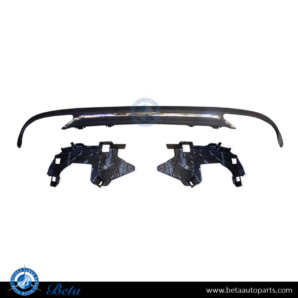 Rear Diffuser E300 look for Standard Silver Color for Mercedes E-Class W212 2014-2016 models, Part Number 2128858725