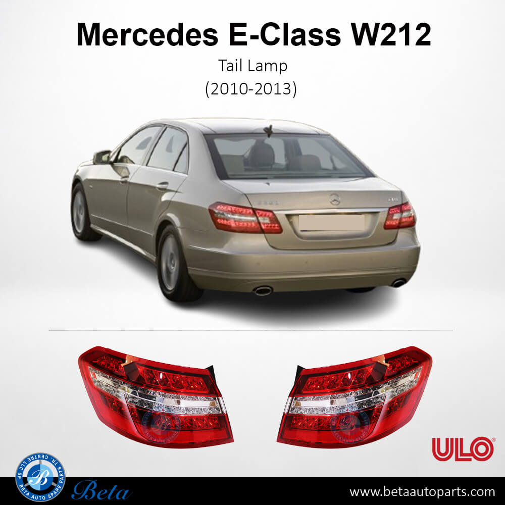 Tail Lamp Avantgarde for Mercedes E-Class 2010-2013 models, Part Number 2129060558 / 2129066801 / 2128201164