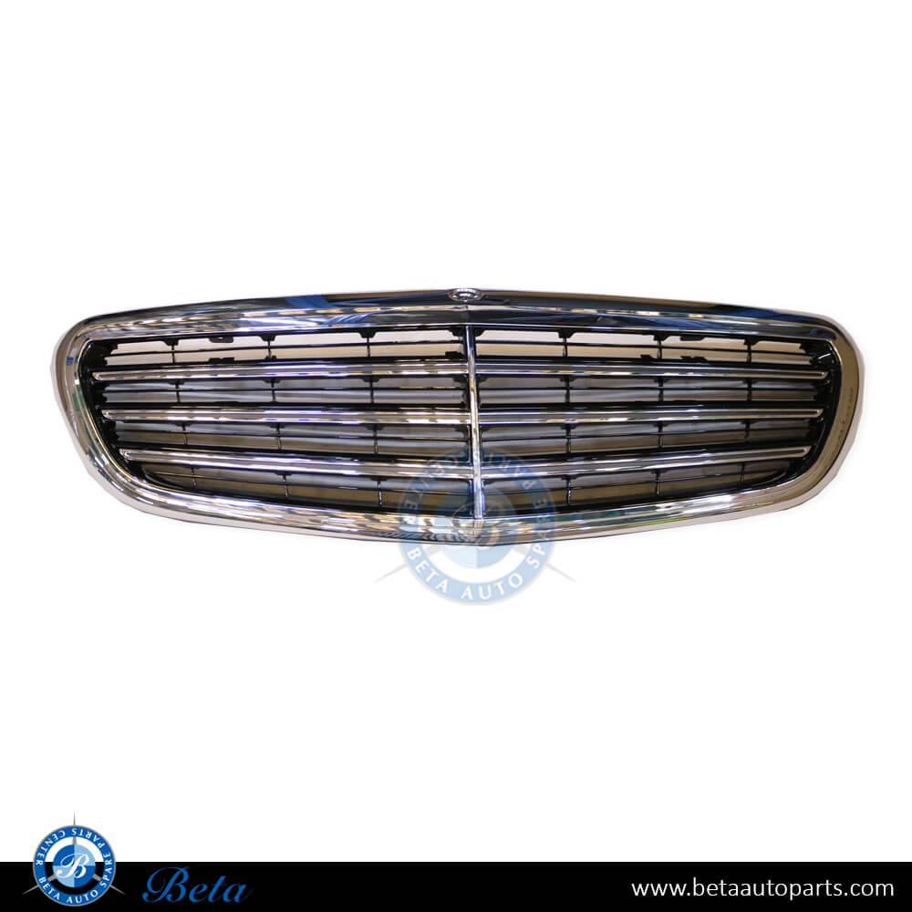Radiator Grille without Camera Hole Basic Packge for Mercedes E-Class W213 2017-2020 models, Part Number 2138800683 / 2138808702