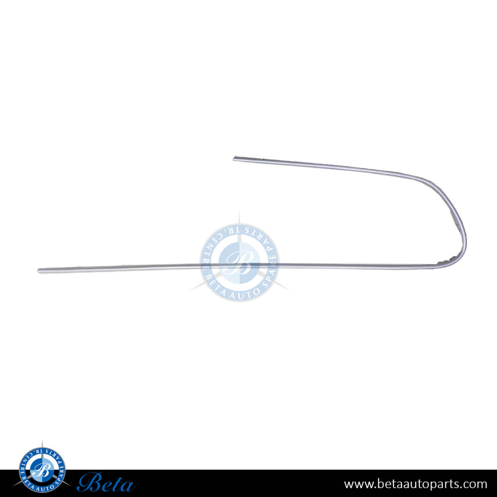 Right Side Radiator Grille Frame Moulding AMG with Camera Hole - Silver for Mercedes E-Class W213 / C238 2021-Up models, Part Number 2138856606