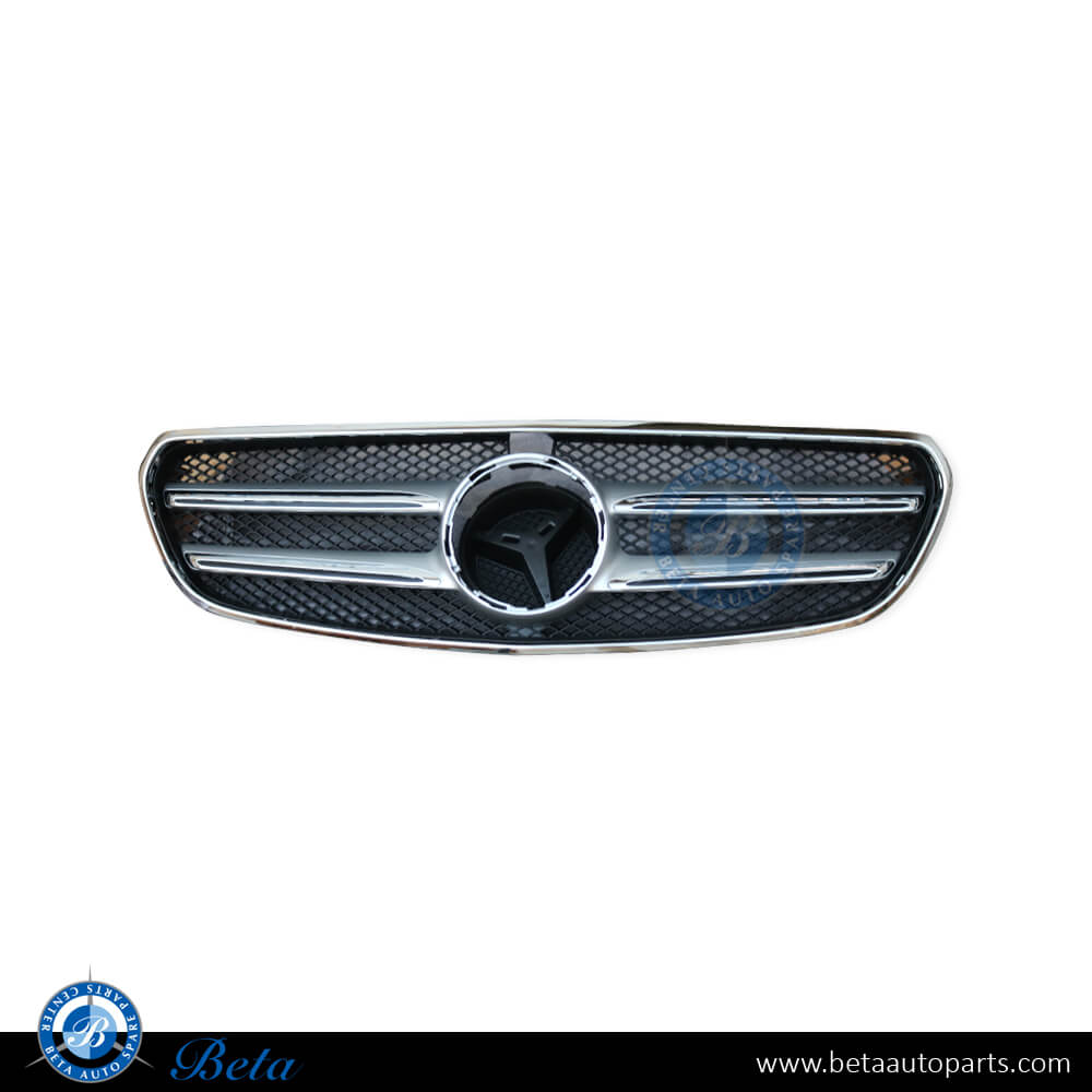 Radiator Girlle with Camera Hole 2 Lines for Mercedes E-Class W213 2017-2020 models, Part Number 2138880223