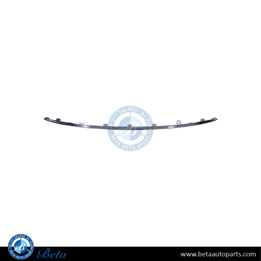 Front Bumper Moulding Normal AMG Chrome for Mercedes E-Class 2024-Up models, Part Number 2148854702
