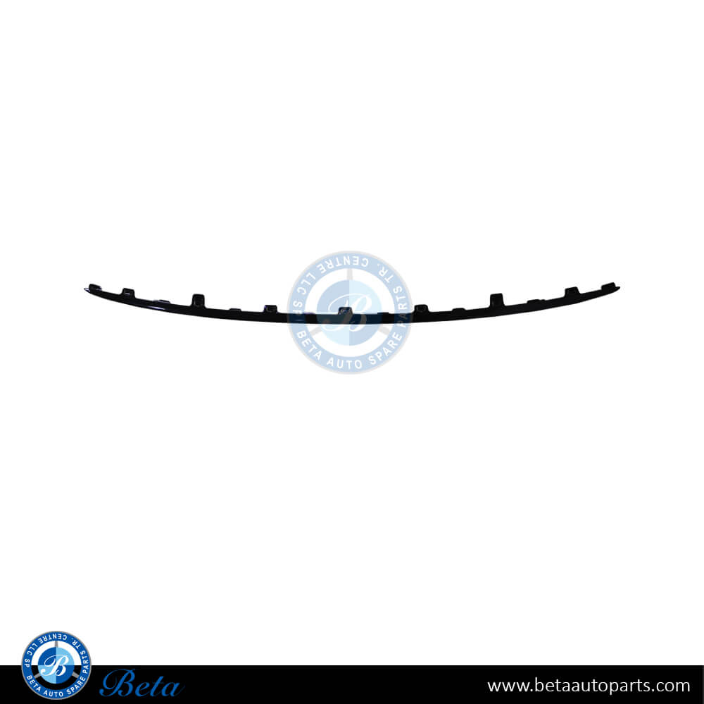 Front Bumper Moulding Normal AMG Black for Mercedes E-Class 2024-Up models, Part Number 2148854802