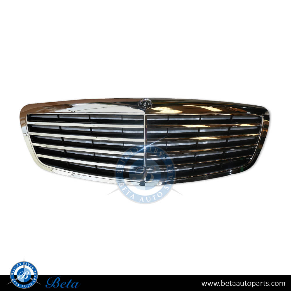 Grille Black Color for Mercedes S-Class W221 2006-2008 models, Part Number 2218800083