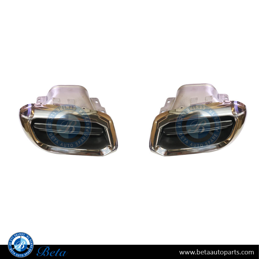 Exhaust Tips for Mercedes S-Class 2021-Up models, Part Number 2234904701 / 2234904801