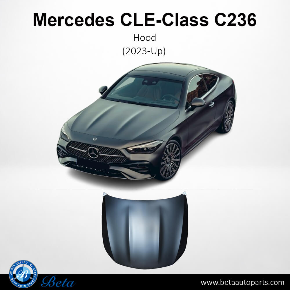 Hood Aluminum for Mercedes CLE-Class 2023-Up models, Part Number 2368805900