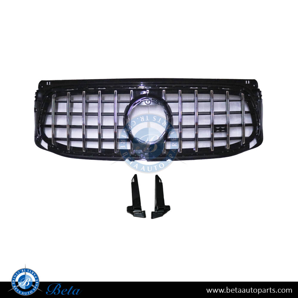 Radiator Grille GT Look for Mercedes GLB-Class X247 2020-Up models, Part Number 2478806003