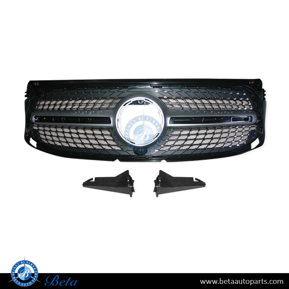 Radiator Grille Amg Diamond Look for Mercedes GLB-Class X247 2020-Up models, Part Number 2478809904