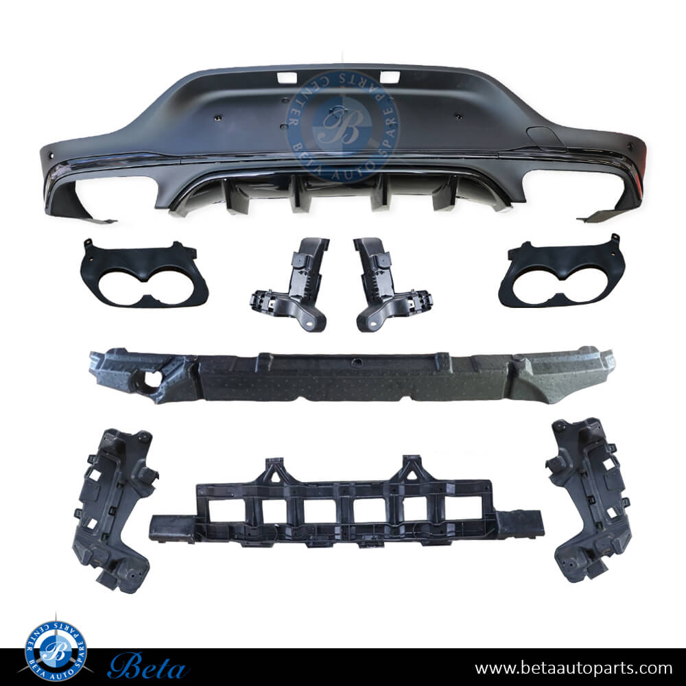 Rear Diffuser ASSY AMG GLC43 for Normal AMG for Mercedes GLC-Class Coupe C253 2020 -Up models, Part Number 2538857503