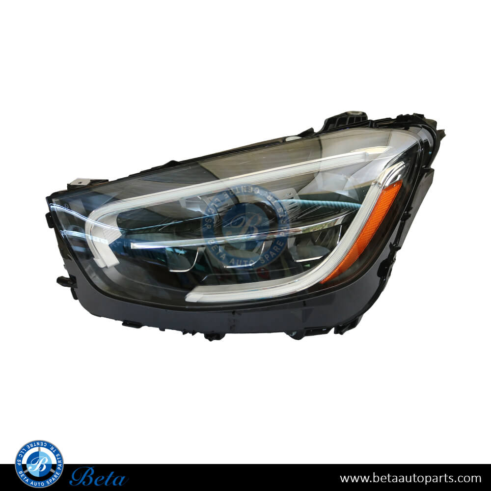 Left Side Headlamp Static LED USA Type for Mercedes GLC-Class 2020-2022 models, Part Number 2539069103 / 2539068501