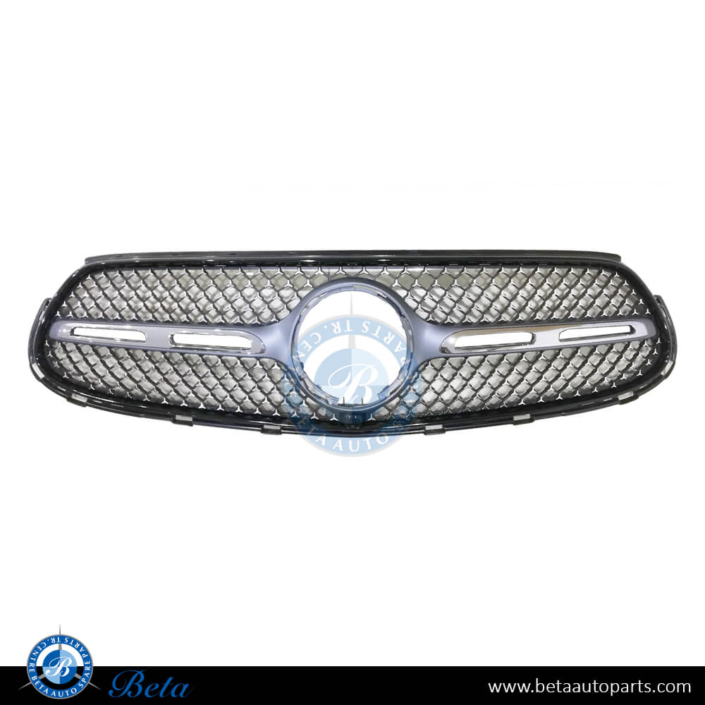 Radiator Grille AMG Diamond Look Black Color for Mercedes GLC-Class X254/C254 2023-Up models, Part Number 2548806703