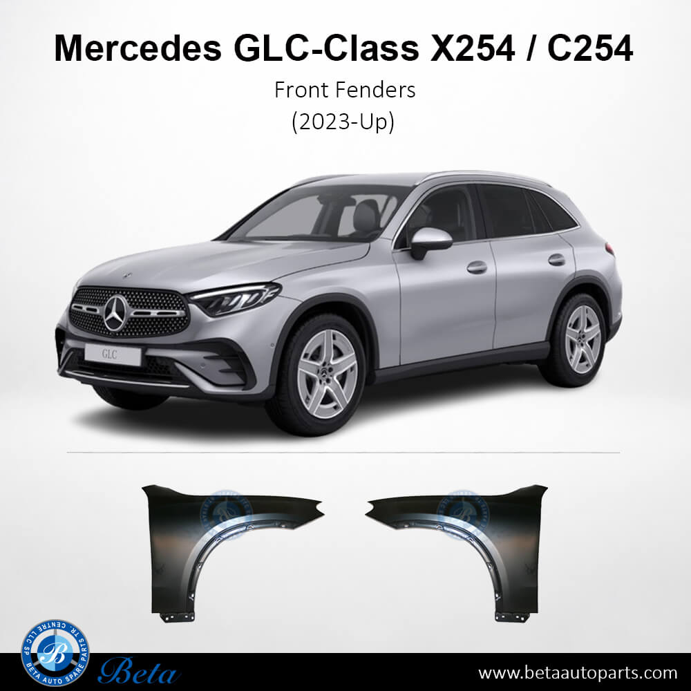 Left Side Front Fender Aluminum for Mercedes GLC-Class 2023-Up models, Part Number 2548809300
