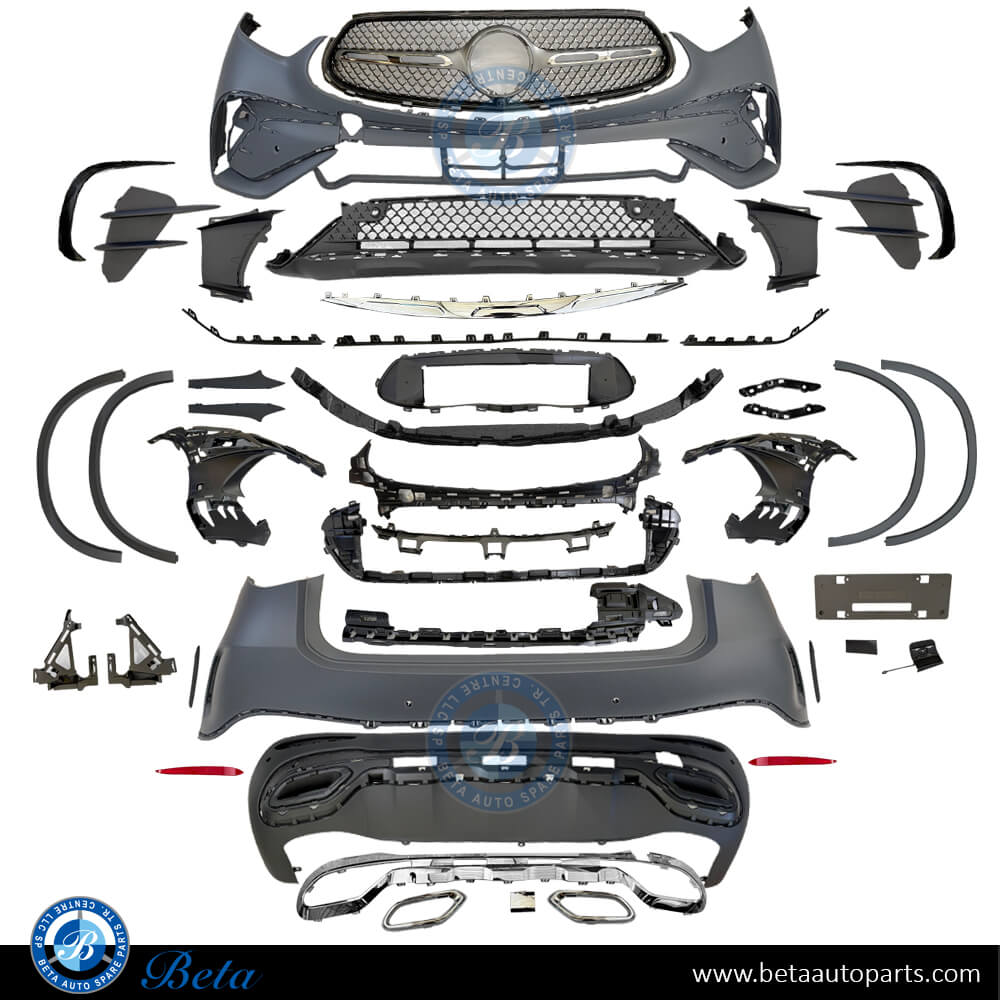 Body Kit Normal AMG without Radiator Grille for Mercedes GLC-Class 2023-Up models, Part Number 2548851A00