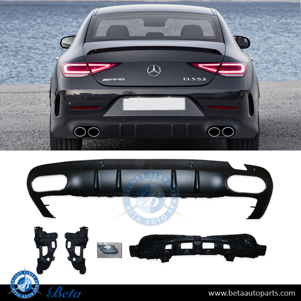 Rear Diffuser AMG CLS53 for Normal AMG for Mercedes CLS-Class C257 2019-Up models, Part Number 2578857102