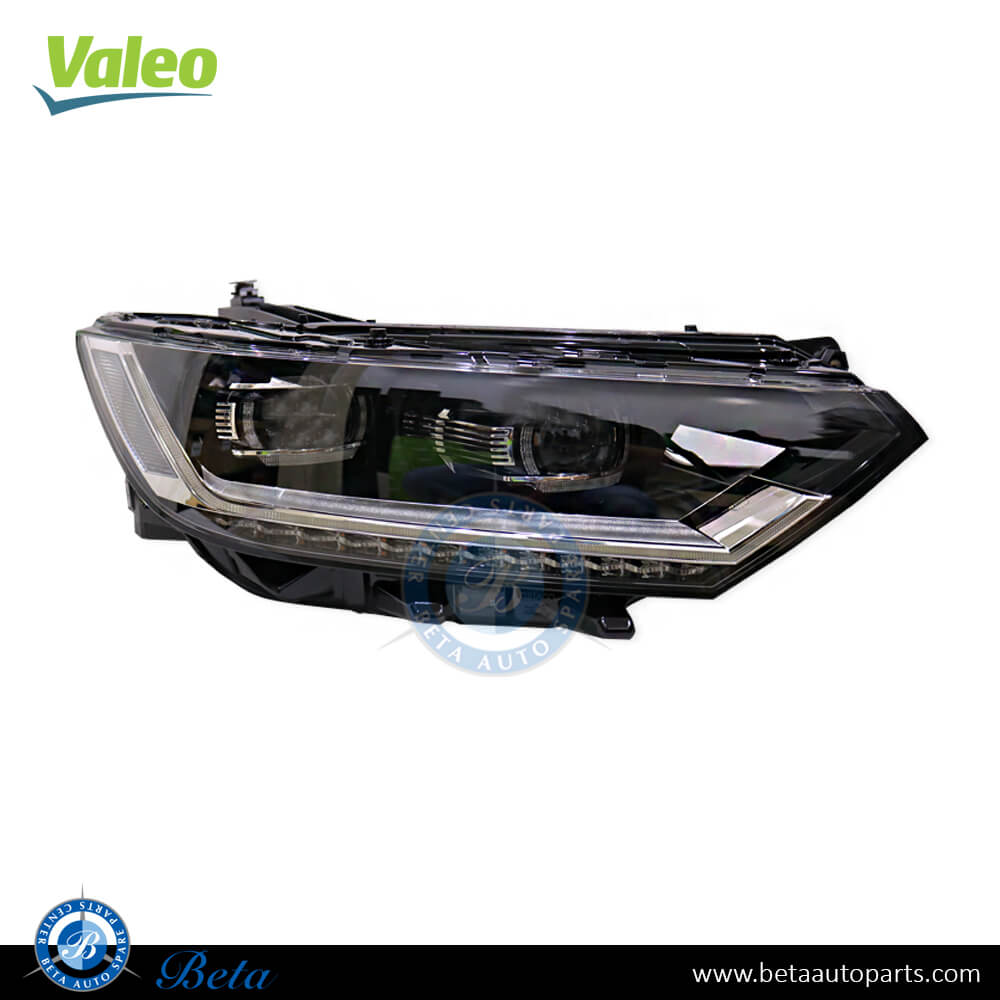 Right Side Headlamp Adaptive LED Europe type for Volkswagen Passat 2015-2019 models, Part Number 3G1941114 / 3G1941114A