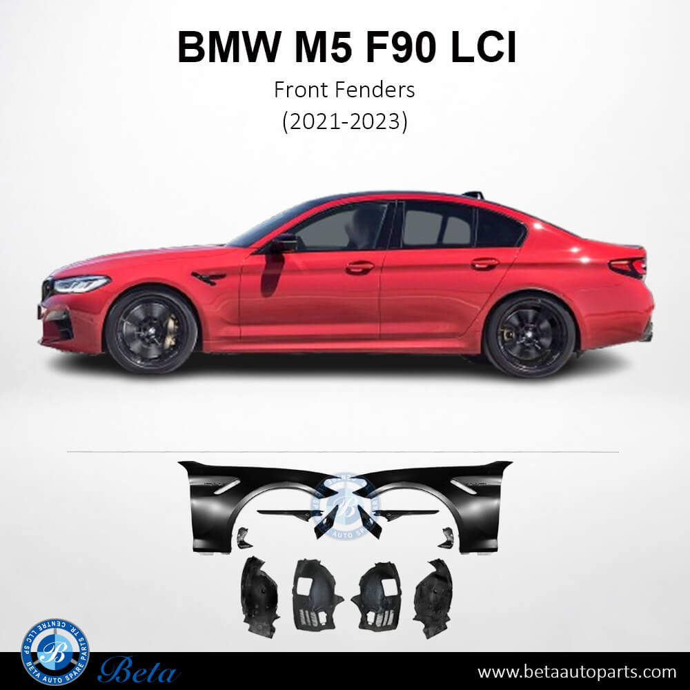 BMW M5 F90 LCI (2021-2023), Front Fenders, China, 41008071597 / 41008071598