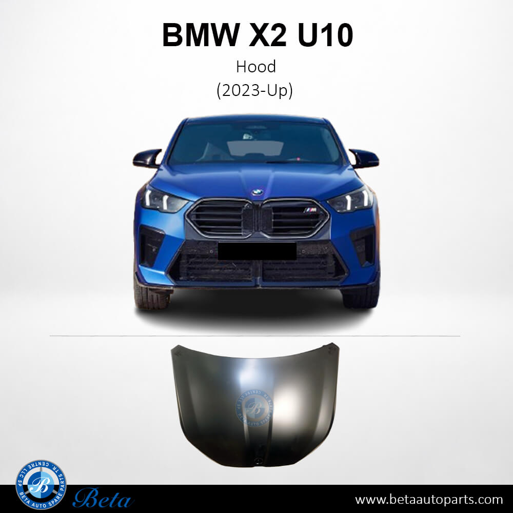 Hood for BMW X2 2023-Up models, Part Number 41615A5BFE6