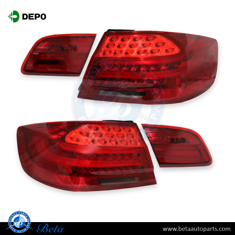 Depo for BMW 3 Series E92 Tail lamp Set) Upgrade to LCI Look Smoke
