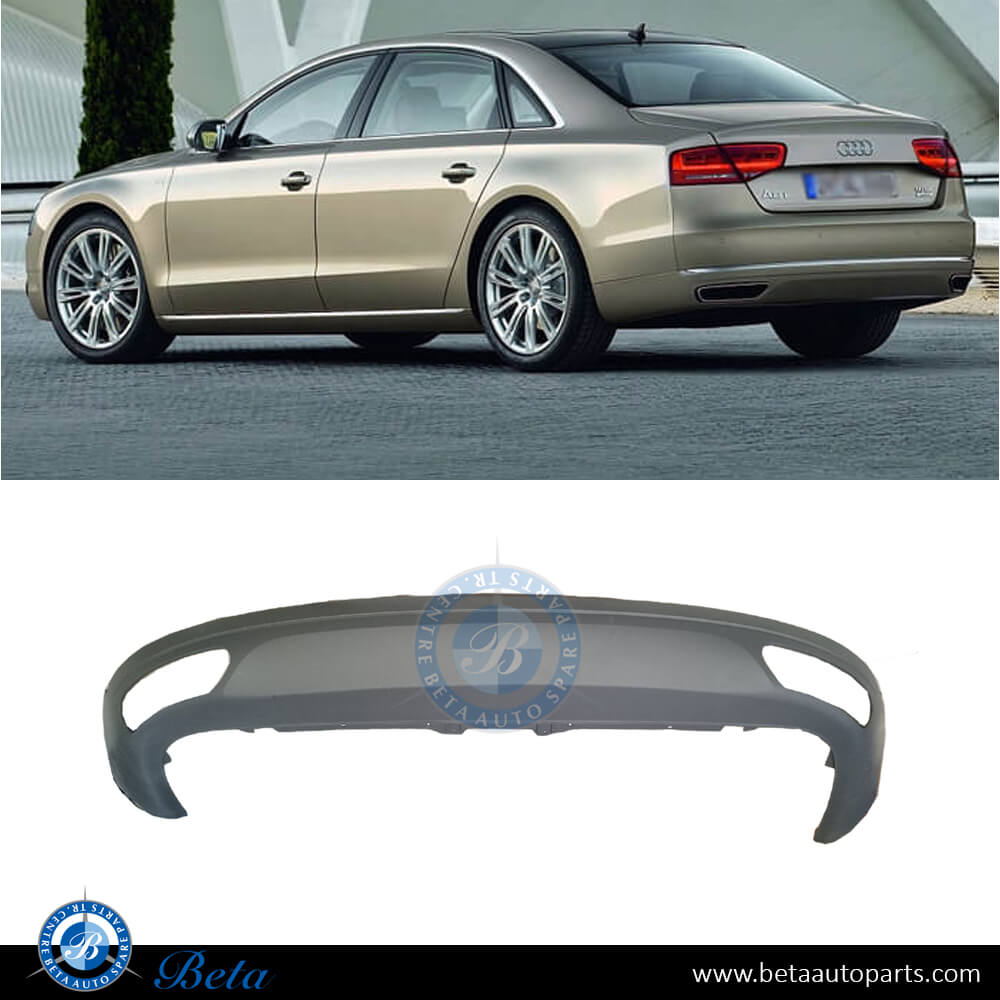 Rear Diffuser for Audi A8 2011-2013 models, Part Number 4H0807521B