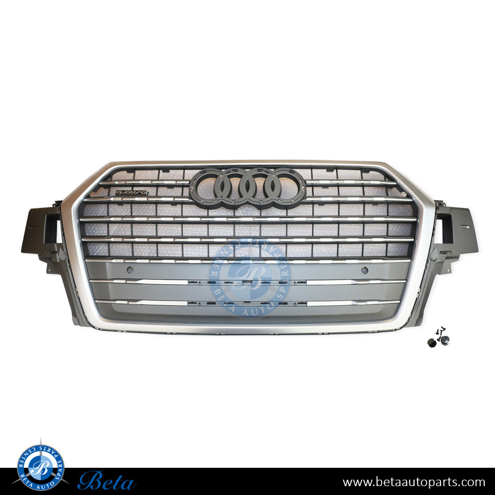 Grille Gray color for Audi Q7 S-LINE 2016-2019 models, Part Number 4M0853651K