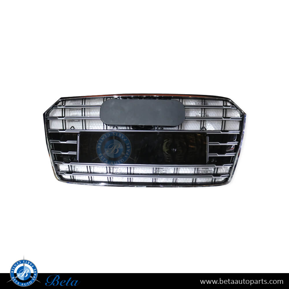 Radiator Grille with Camera Hole with Night Vision for Audi A7 S-Line 2015-2017 models, Part Number 4G8853651K