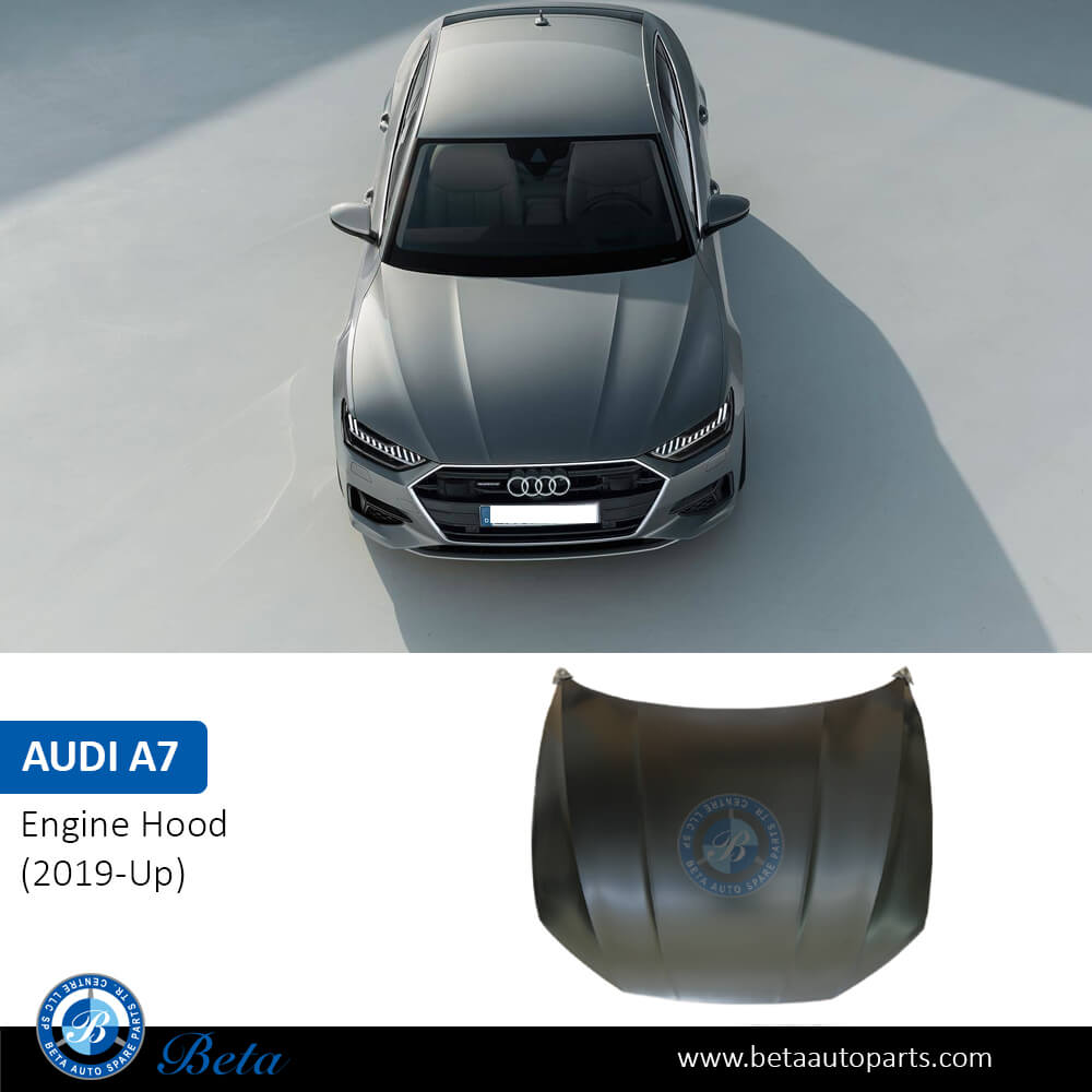 Hood (Aluminum) for Audi A7 2019-Up models, Part Number 4K8823029B Car
