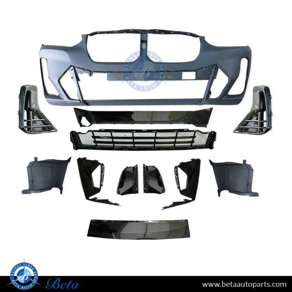 Front Bumper M-Tek with PDC and Park Assist for BMW X3/X4 G01/G02 2022-Up models, Part Number 51115A40FA9