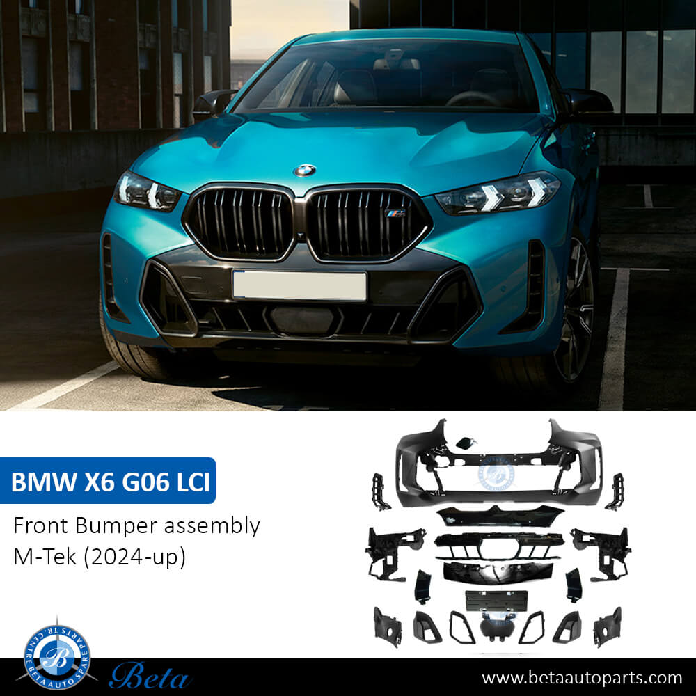 BMW X6 G06 LCI (2024-Up), Front Bumper M-Tek with PDC with Park Assist, China