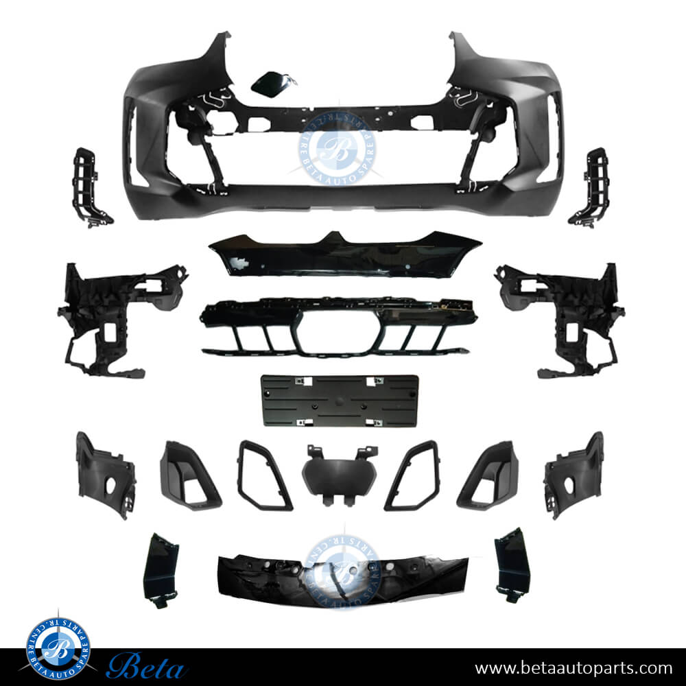 Front Bumper M-Tek with PDC and Park Assist for BMW X6 2024-Up models, Part Number 51115A50FE4