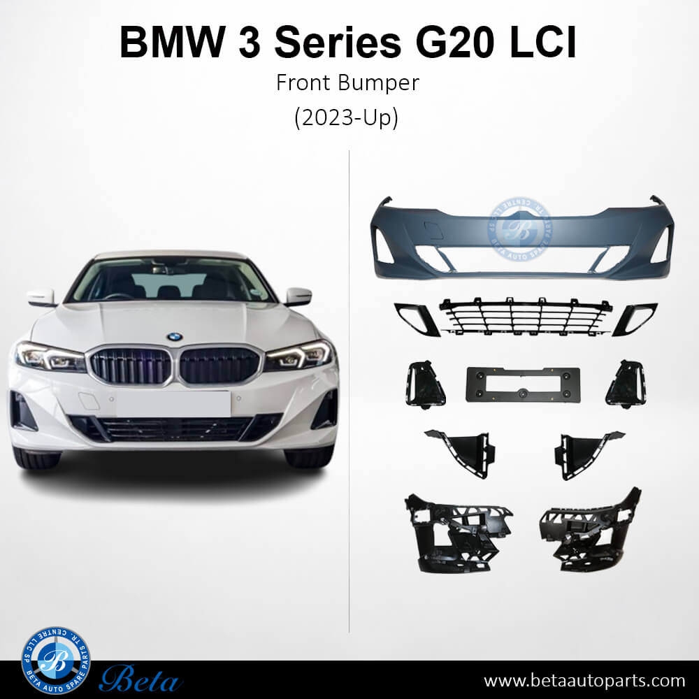 BMW 3 Series G20 LCI (2023-Up), Front Bumper Luxury with PDC / Park Assist, China, 51115A695E6