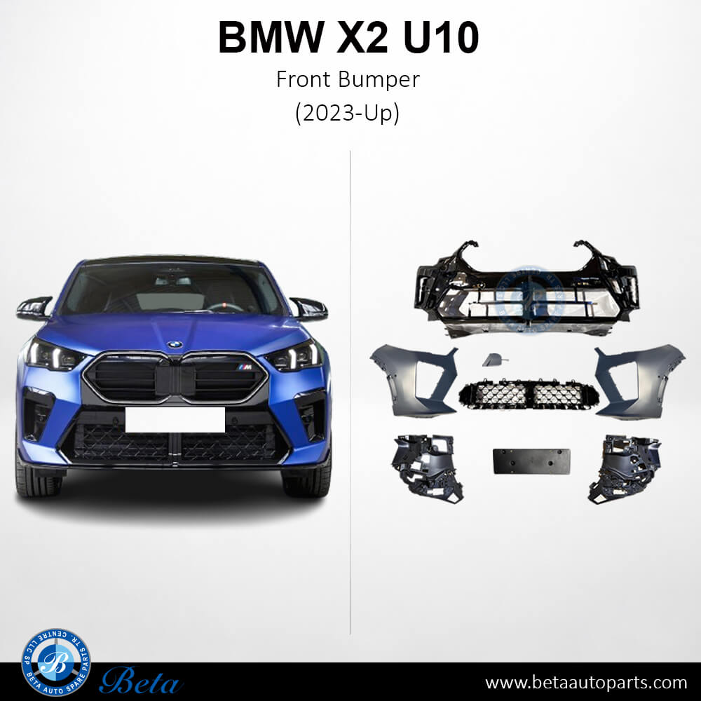BMW X2 U10 (2023-Up), Front Bumper M-Tek with PDC and Park Assist, China, 51115A9CF25 / 51115A9CF26