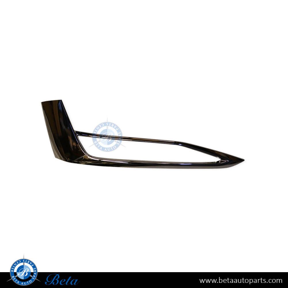 Left Side Fog Lamp Cover Chrome Moulding Luxury for BMW 5 Series G30 2017-2020 models, Part Number 51117385283