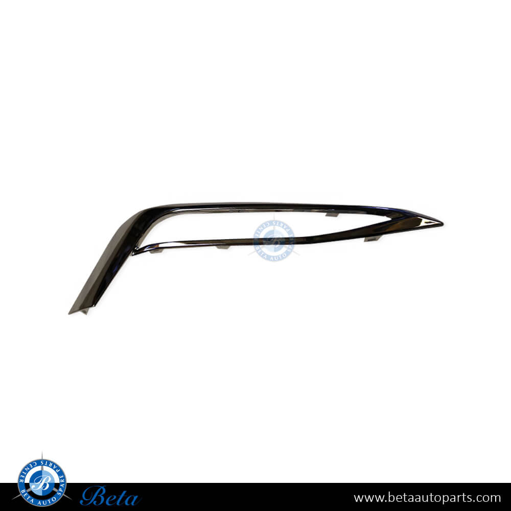 Right Side Fog Lamp Cover Chrome Moulding for BMW 5 Series G30 2017-2020 models, Part Number 51117385284