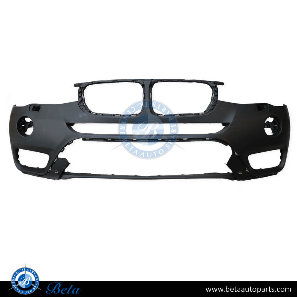 Front Bumper without PDC with Washer for BMW X3 F25 LCI 2015-2017 models, Part Number 51117389896