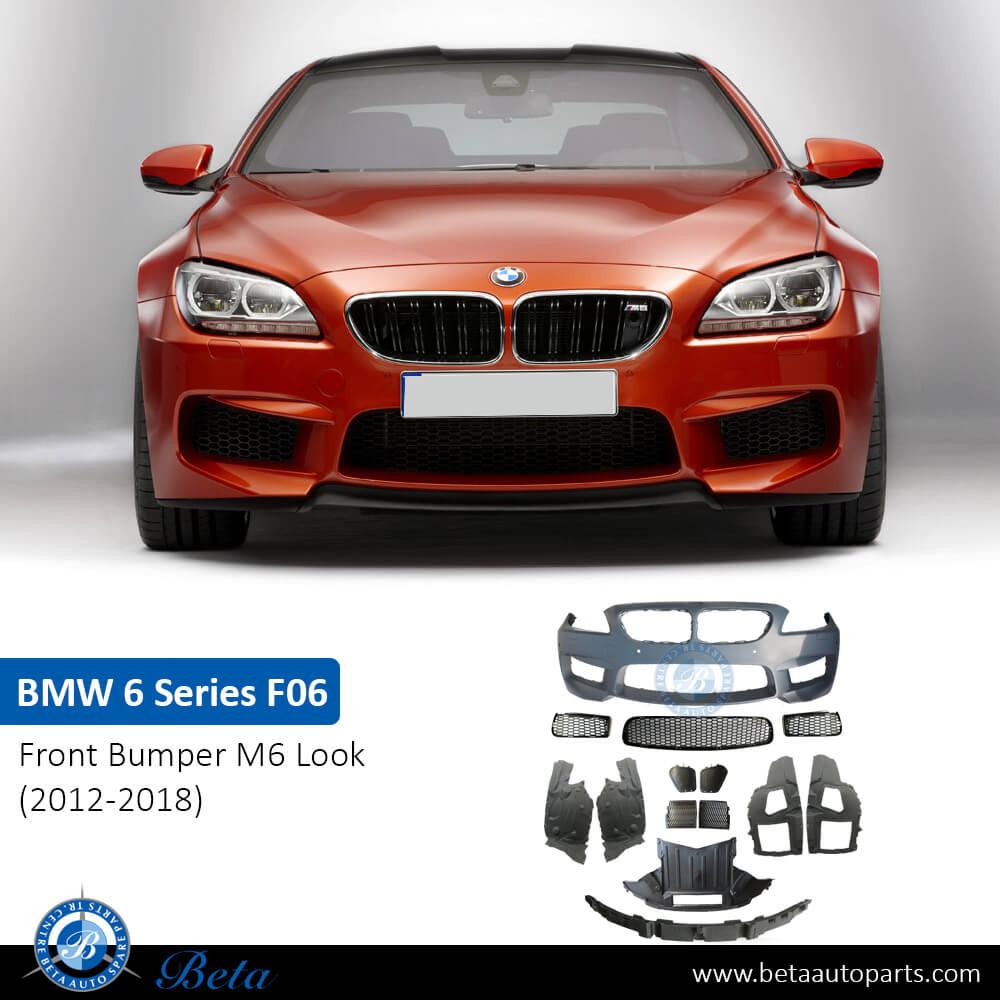 BMW 6 Series F06 (2012-2018), Front Bumper M6 Look with PDC, China, 51118055284