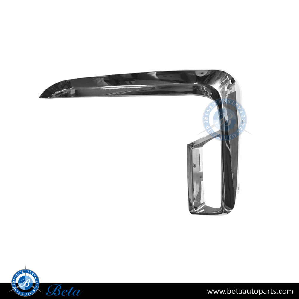 Left Side Front Bumper Moulding M-Tek - Chrome (Left) for BMW 7 Series 2020-2022 models, Part Number 51118079585
