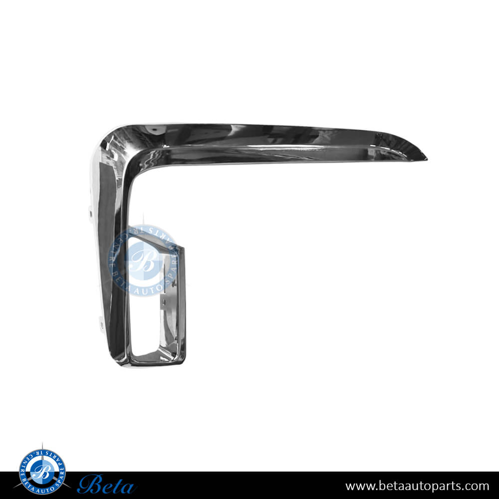 Right Side Front Bumper Moulding M-Tek - Chrome  (Right) for BMW 7 Series 2020-2022 models, Part Number 51118079586