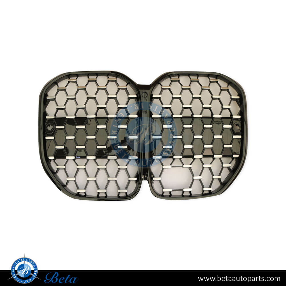 Radiator Grille M-Tek with Acc with Camera Hole Black and Chrome color for BMW 4 Series G22 2021-Up models, Part Number 51118738163