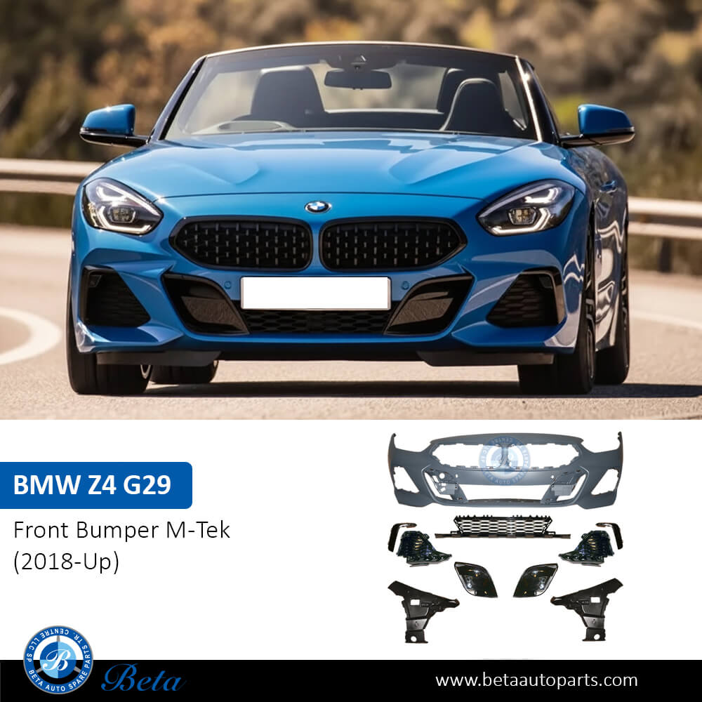 Front Bumper M-Tek with PDC for BMW Z4 2018-Up models, Part Number 51118746249