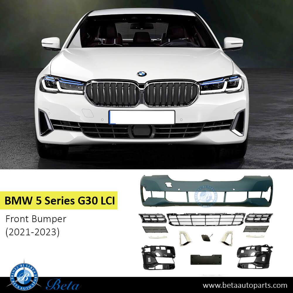 BMW 5 Series G30 LCI (2021-2023), Front Bumper with PDC, China