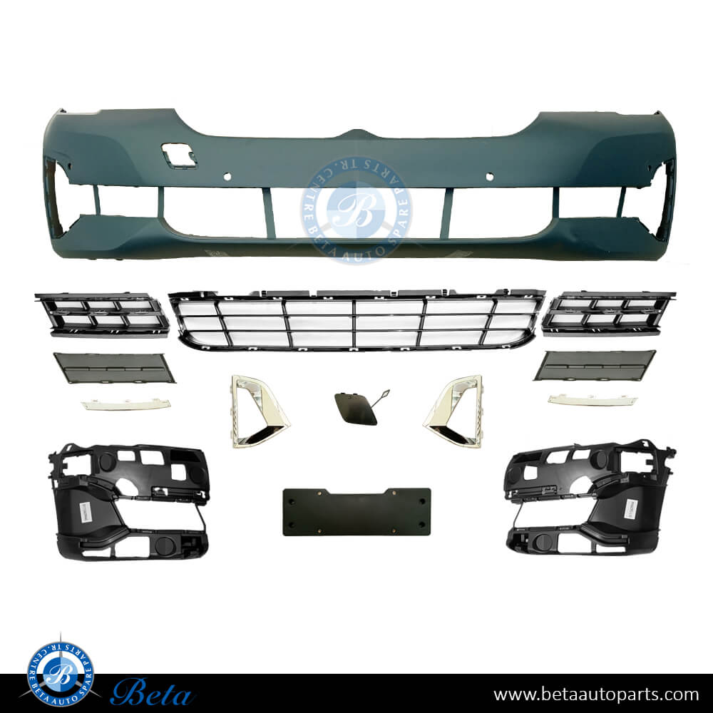 Front Bumper with PDC for BMW 5 Series G30 LCI 2021-2023 models, Part Number 51119852198