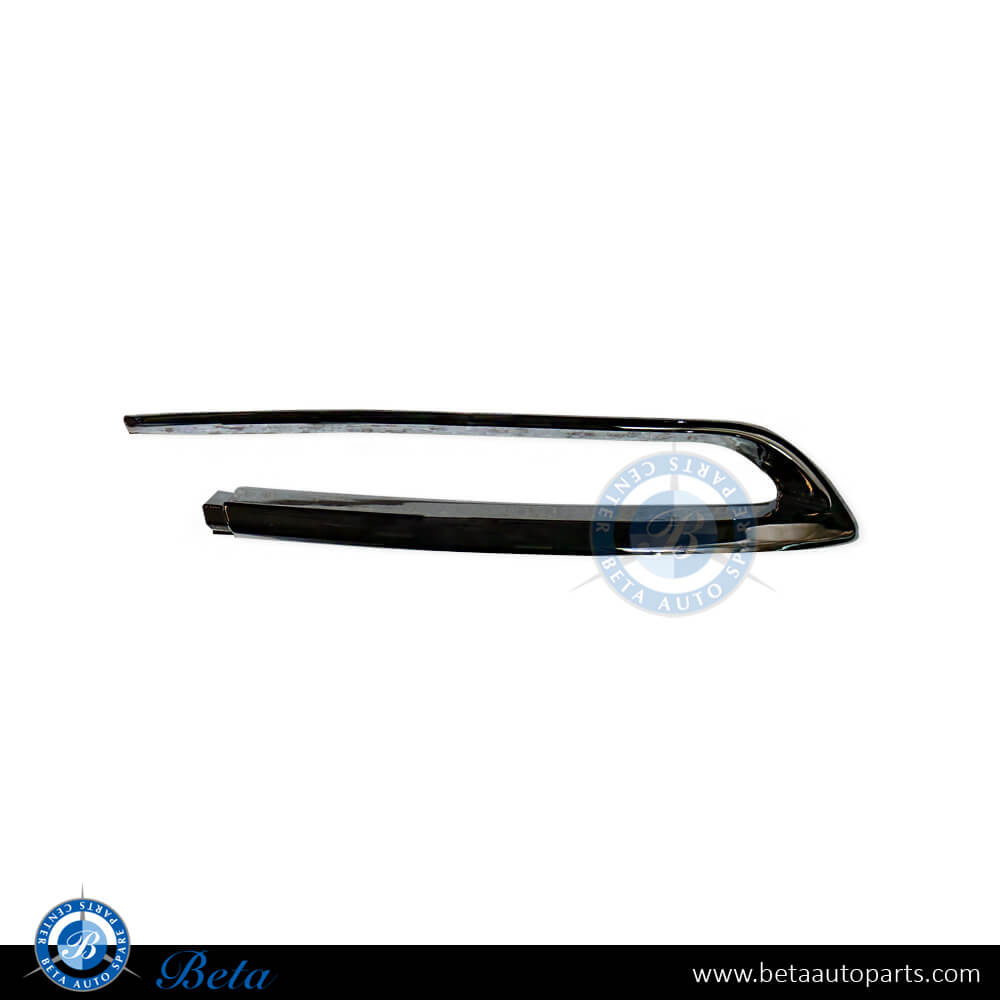 Left Side Luxury rear bumper chrome moulding for BMW 5 Series F10 LCI 2014-2016 models, Part Number 51127341675