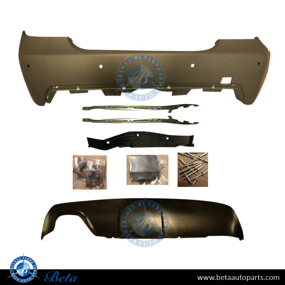 Rear Bumper with PDC M-Tek for BMW 5 Series E60 LCI 2008-2009 models, Part Number 51127897222