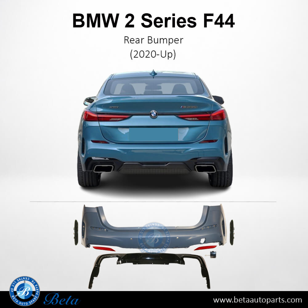 Rear Bumper M-Tek with PDC and Park Assist for BMW 2 Series 2020-Up models, Part Number 51128080944
