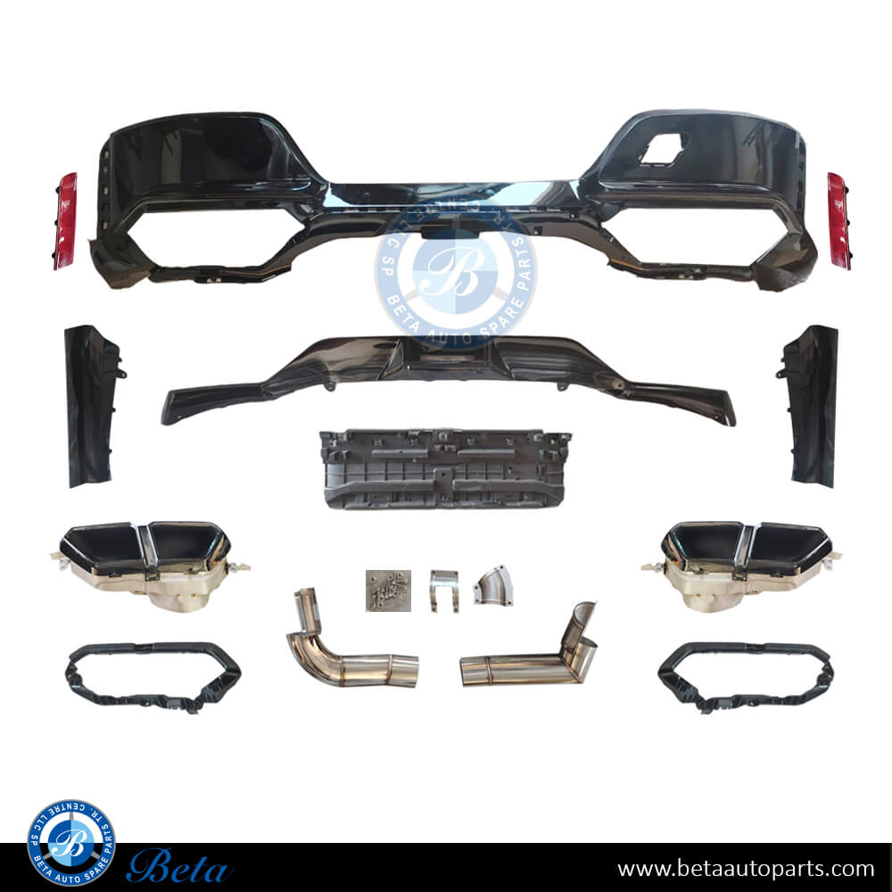 Rear Diffuser Assy M760 for BMW 7 Series 2023-Up models, Part Number 51128081540