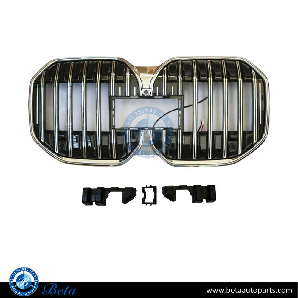 Radiator Grille with LED Chrome for BMW 7 Series 2023-Up models, Part Number 51135A013E0